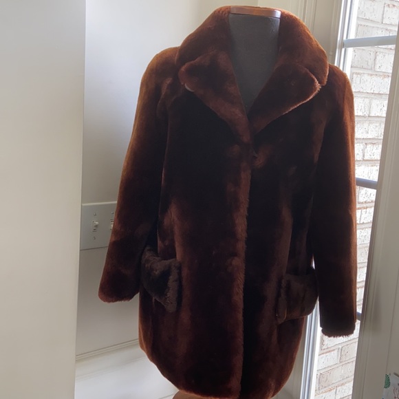 Mouton Lamb Fur Coat - Picture 1 of 15